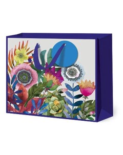 Пакет подарочный 36 х 32 х 12 см разноцветный Лакарт дизайн