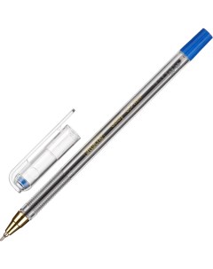 Ручка шариковая неавтоматическая Goldy 0 3мм син масл не б манж 8шт Attache