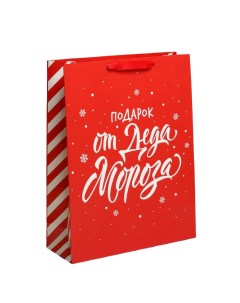 Подарочный пакет Подарок от Деда Мороза 40 х 31 х 11 5 см 4843282 Sima-land