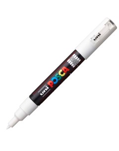 Маркер Uni POSCA PC 1M 0 7мм овальный белый white 1 Uni mitsubishi pencil