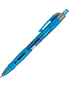 Ручка гелевая автоматическая Arris д шарика 0 5 мм резин манж синяя 5шт Deli