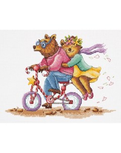 Набор для вышивания Мишки на велосипеде 8 514 Klart