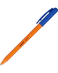 Ручка шариковая автоматическая Economy оранж корп синий стерж 25шт Attache