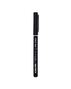 Линер черный для скетчинга GrafArt PRO 01 капиллярная ручка Малевичъ