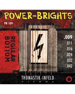 Струны для электрогитары PB109 Power Brights Regular Bottom Thomastik