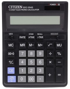 Калькулятор SDC 554S Черный Citizen