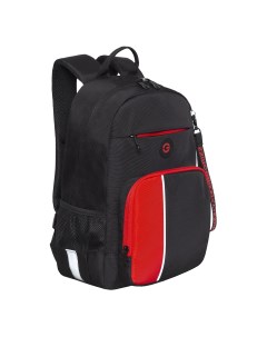 Рюкзак школьный RB 355 2 1 черный красный Grizzly