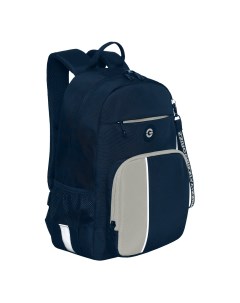 Рюкзак школьный RB 355 2 3 синий серый Grizzly