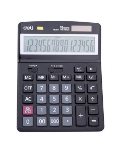 Калькулятор E39259 16 разрядный черный Deli