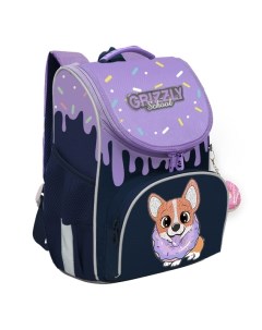 Рюкзак школьный с мешком RAm 384 3 3 синий Grizzly