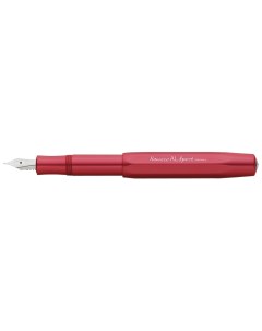 Ручка перьевая AL Sport F корпус красный алюминиевый Kaweco