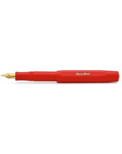 Перьевая ручка Kaweco Classic Sport M красная корпус из пластика перо позолота Nobrand