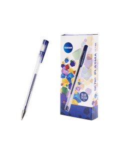 Ручка Plasma 80846 гелевая 0 7 мм синяя 12 штук Centrum