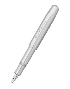 Перьевая ручка AL Sport серебристая синие чернила EF 05 мм Kaweco