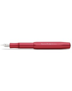Ручка перьевая Kaweco AL Sport F корпус красный алюминиевый Nobrand