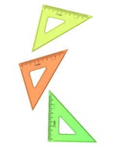 Треугольник Neon 45 градусов 7 см в ассортименте Action!