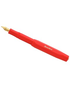 Перьевая ручка Classic Sport M красная корпус из пластика перо позолота Kaweco