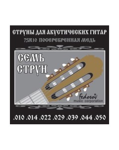 Струны для 7 струнной акустической гитары 7SR10 Fedosov