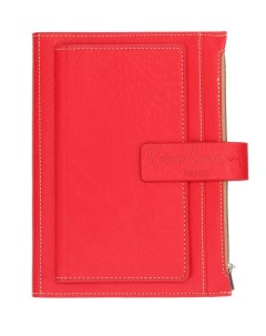 Записная книжка в обложке красная 21 5 х 15 5 3 5 см Pierre cardin