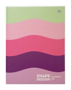 Блокнот Shape design А5 переплёт твёрдый 80 листов матовая ламинация Bg