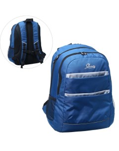 Рюкзак молодежный эргоном спинка 46 х 33 х 16 см с вышивкой синий светло серый Stavia