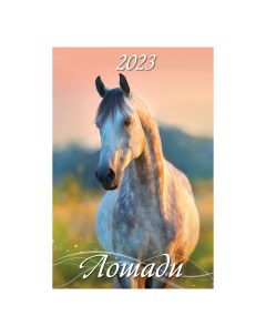 Календарь настенный перекидной Лошади 2023 год с ригелем 320х480 мм Дитон