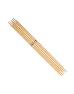 Спицы для вязания чулочные бамбуковые 6 5 мм 20 см 5 шт на блистере 501 7 6 5 020 Addi