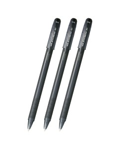Набор ручек шариковых UNI Jetstream SX 101 черные 0 5 мм 3 шт Uni mitsubishi pencil