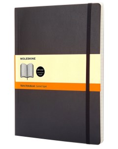 Блокнот Classic Soft Ruled XLarge 96 листов в линейку черный Moleskine