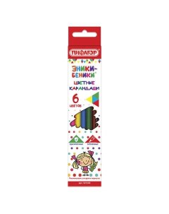 Набор цветных карандашей 6 цв арт 181345 16 наборов Пифагор