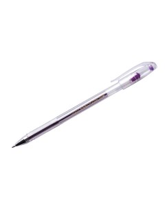 Ручка гелевая Hi Jell Color фиолетовая 0 7мм 12шт Crown