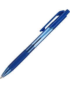 Ручка шариковая автоматическая X tream д шарика 0 7 мм резин манж синяя 10шт Deli