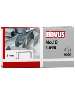 Скобы для степлера 10 оцинкованные 1000шт Novus