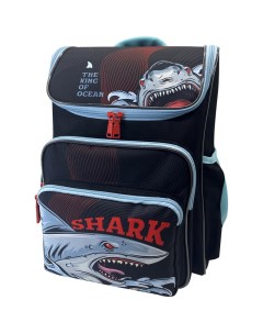 Ранец облегченный Happy School Shark 39 28 18 см черный 331198 Artspace