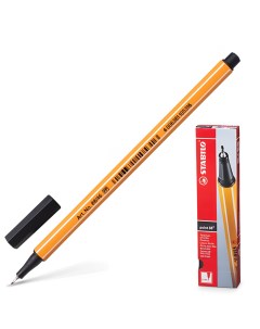 Ручка капиллярная 141580 черная Stabilo