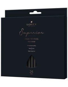 Фломастеры PRO DRAW SUPERIOR утолщенные классические 24 цвета Lorex