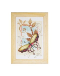 Набор для вышивания миниатюры Декоративные бабочки 3шт 8x12см 0155948 PN Vervaco