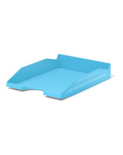 Лоток для бумаг пластиковый Office Pastel голубой Erich krause