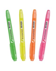 Набор маркеров текстовыделителей Multi Hi Lighter 4 штуки 4 цвета 1 0 4 0 мм ч Crown