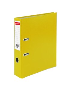 Папка регистратор покрытие 75 мм с уголком желтая 226599 4 шт Brauberg
