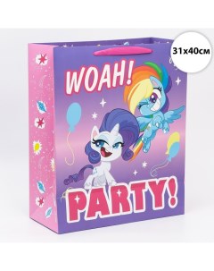 Пакет подарочный Party My Little Pony 31х40х11 5 см Hasbro