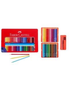 Карандаши цветные акварельные 48 цветов Faber Castell GRIP 2001 трехгранные с массажными Nobrand