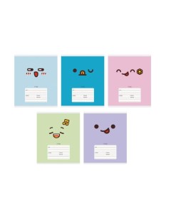 Тетрадь школьная Emoji А5 18 листов в клетку обложка 1520413 Канц-эксмо