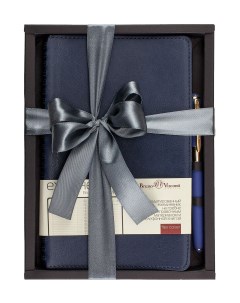 Набор подарочный Milano Темно Синий ежедневник и ручка Арт 3 415 01 2 Bruno visconti