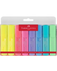 Набор текстовыделителей 46 Pastel Superfluorescent 1 5 мм 8 цветов Faber-castell