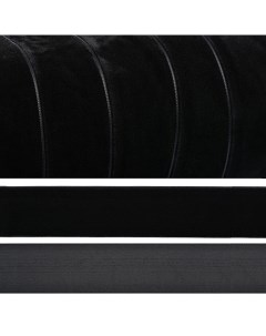 Лента эластичная нейлон B 25 мм черная 20 м Tby