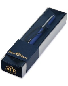 Шариковая ручка в футляре Palermo автоматическая 0 7 мм синяя синий корпус синяя коробка Bruno visconti