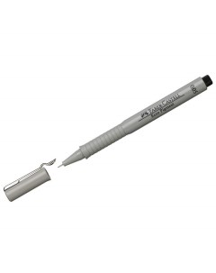 Ручка капиллярная Ecco Pigment 290338 черная 0 05мм 10 штук Faber-castell