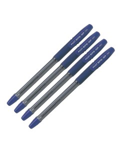 Набор ручек шариковых BPS GP резин упор 1 0мм масляная основа чернила синие 4шт Pilot