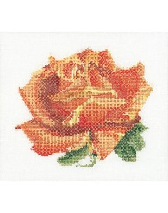 Набор для вышивания Красная роза канва Aida 18 ct арт 3075A Thea gouverneur